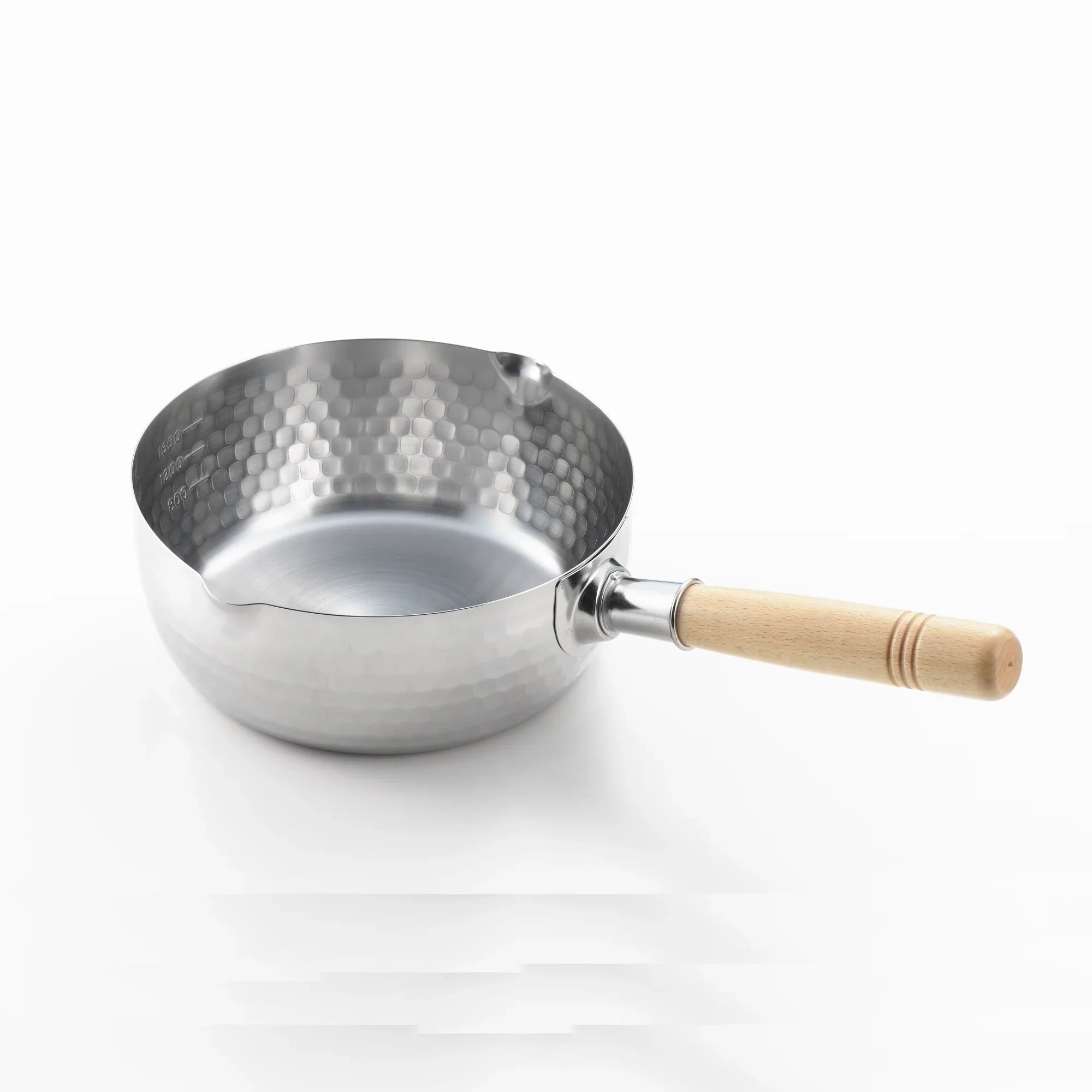 Yoshikawa Yukihira Saucepan 20 cm Stainless Steel  | 2.1 L with Wooden Handle
