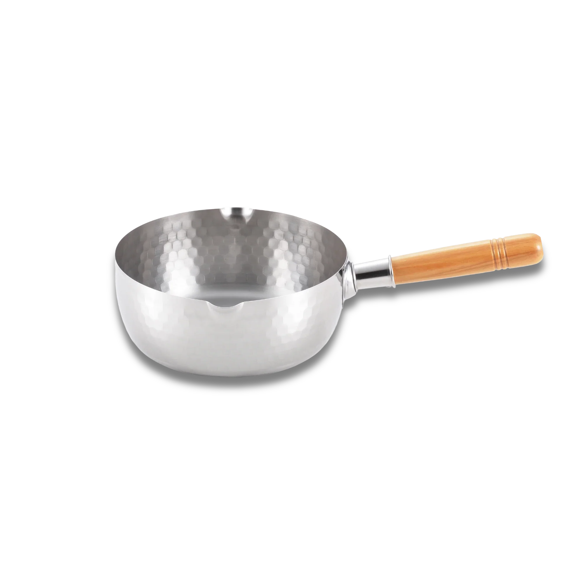 Yoshikawa Yukihira Saucepan 20 cm Stainless Steel  | 2.1 L with Wooden Handle