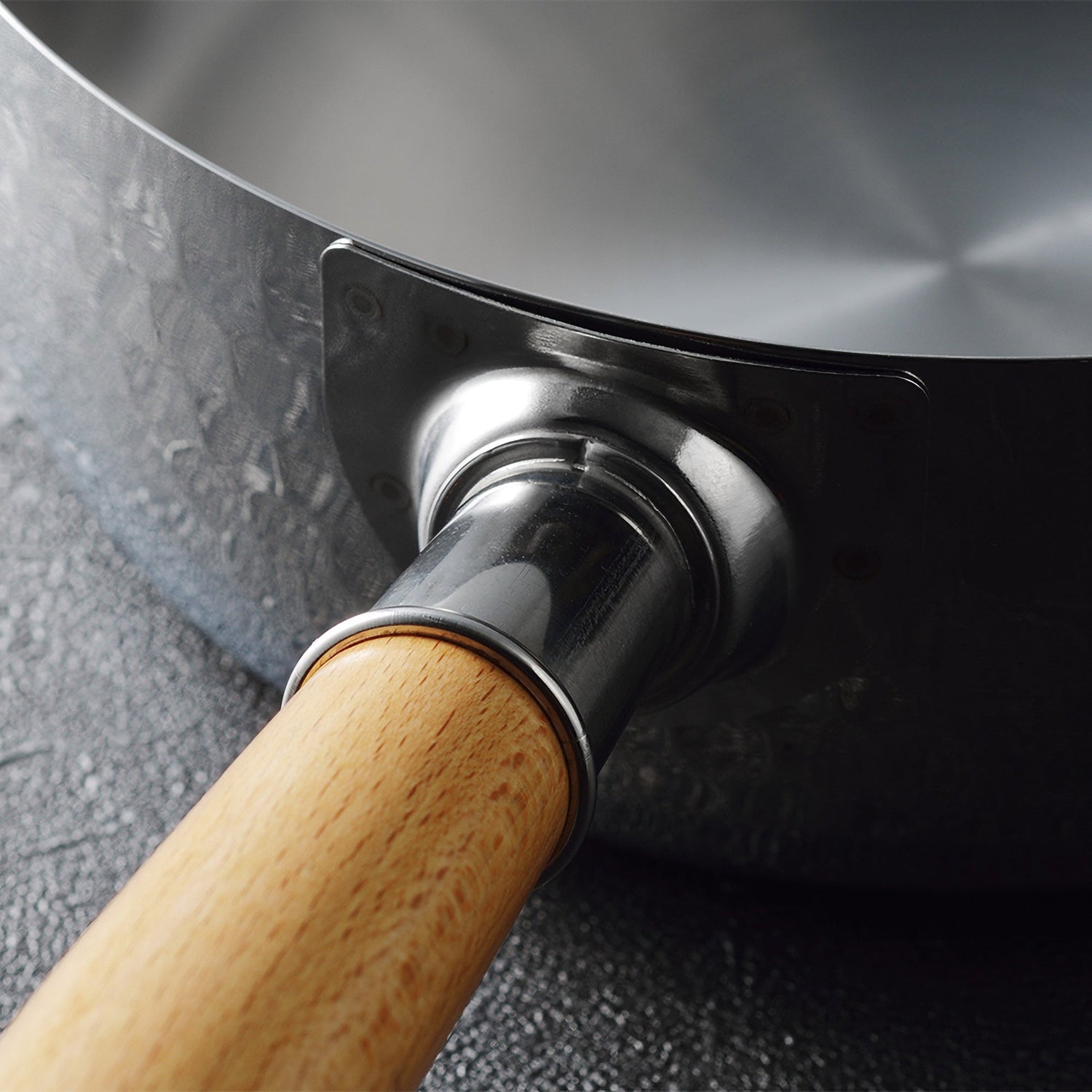 Yoshikawa Yukihira Saucepan 20 cm Stainless Steel  | 2.1 L with Wooden Handle