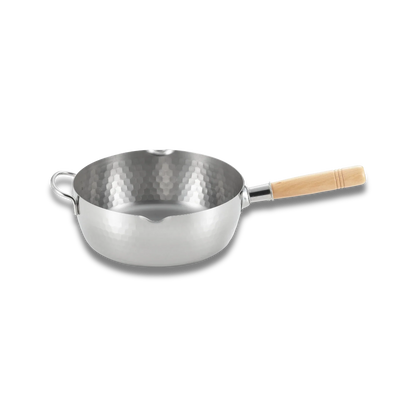 Yoshikawa Yukihira 24 cm Pot Stainless Steel | 3.6 L with Wooden Handle