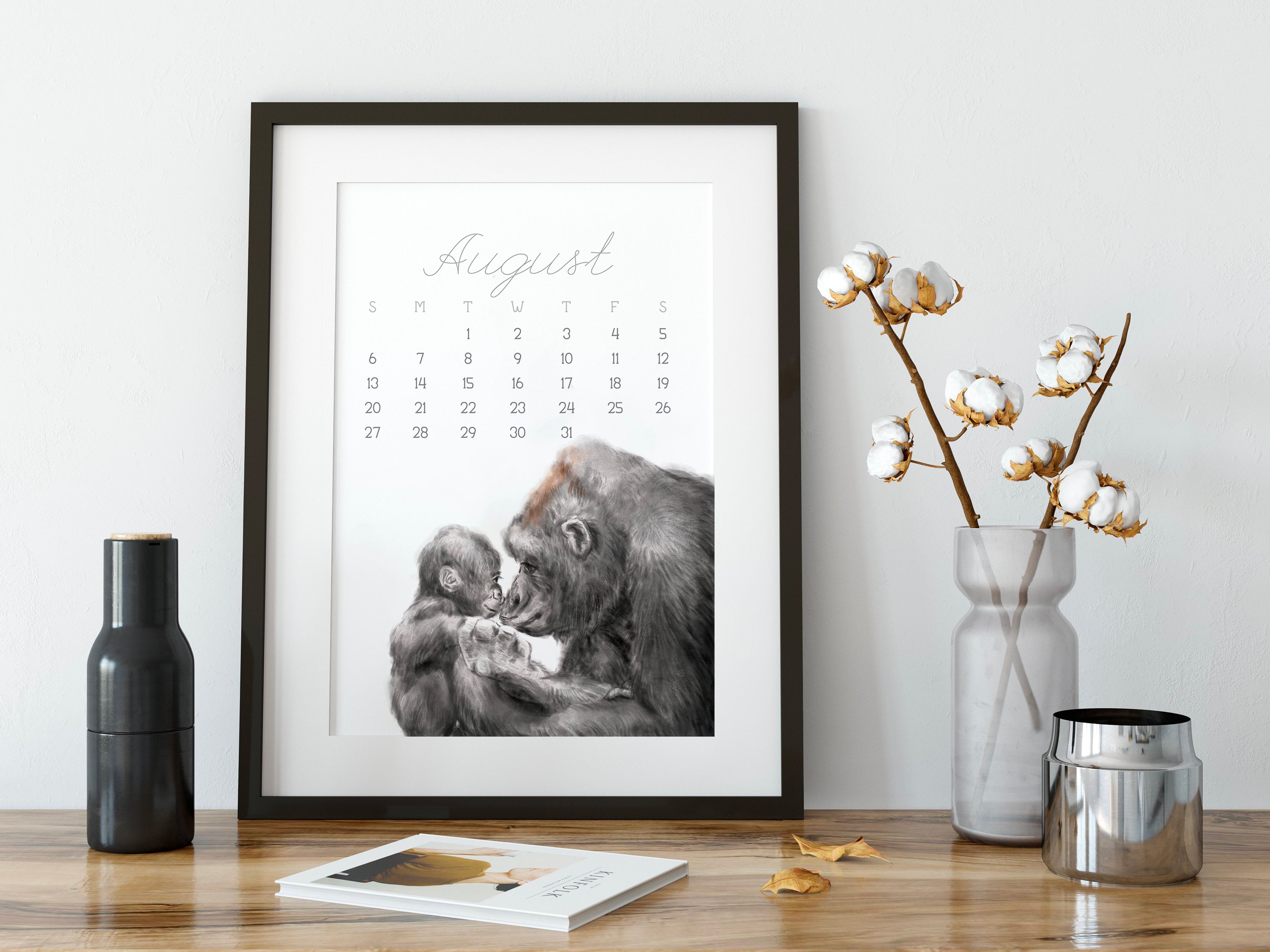 2026 Desk Calendar: Baby &amp; Mommy
