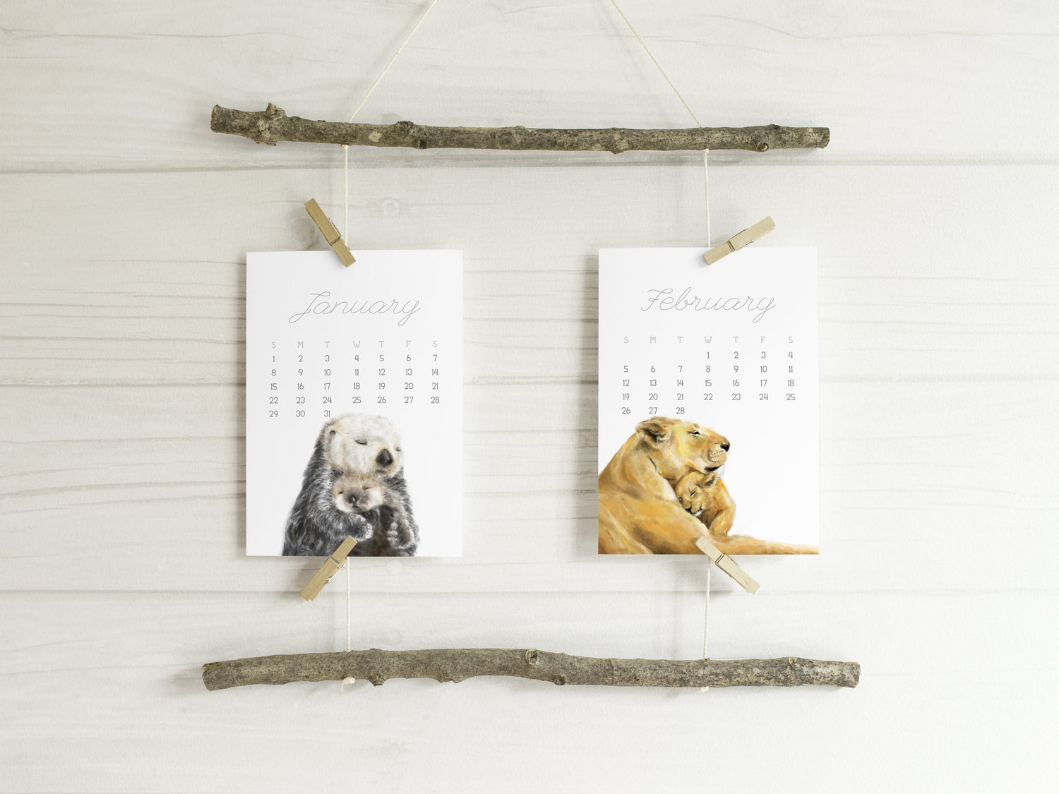 2026 Desk Calendar: Baby &amp; Mommy
