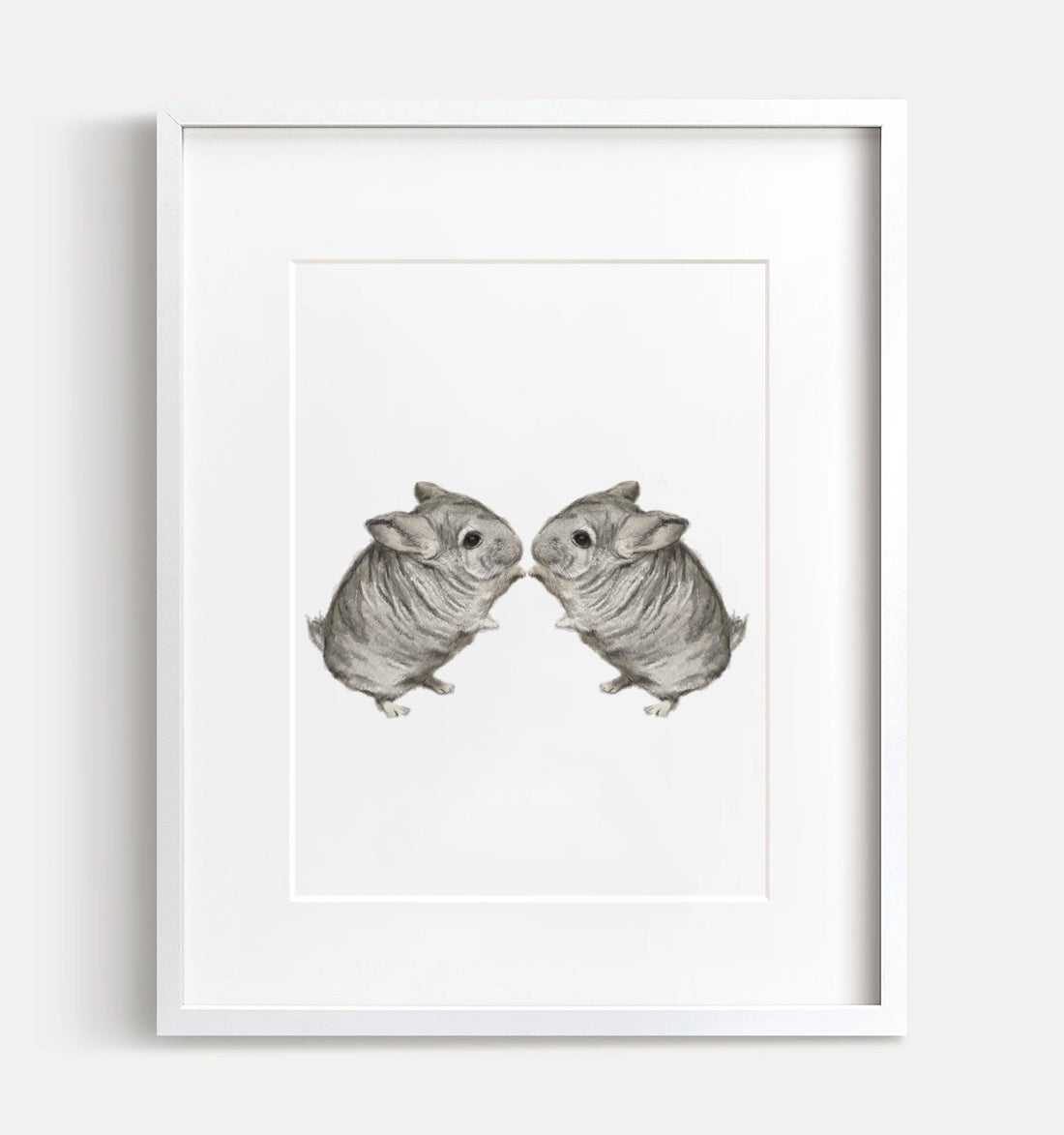 Chinchilla Twins Art Print