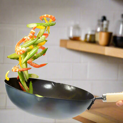 Yoshikawa Japan |  Carbon Steel Wok 36cm - Made in Japan