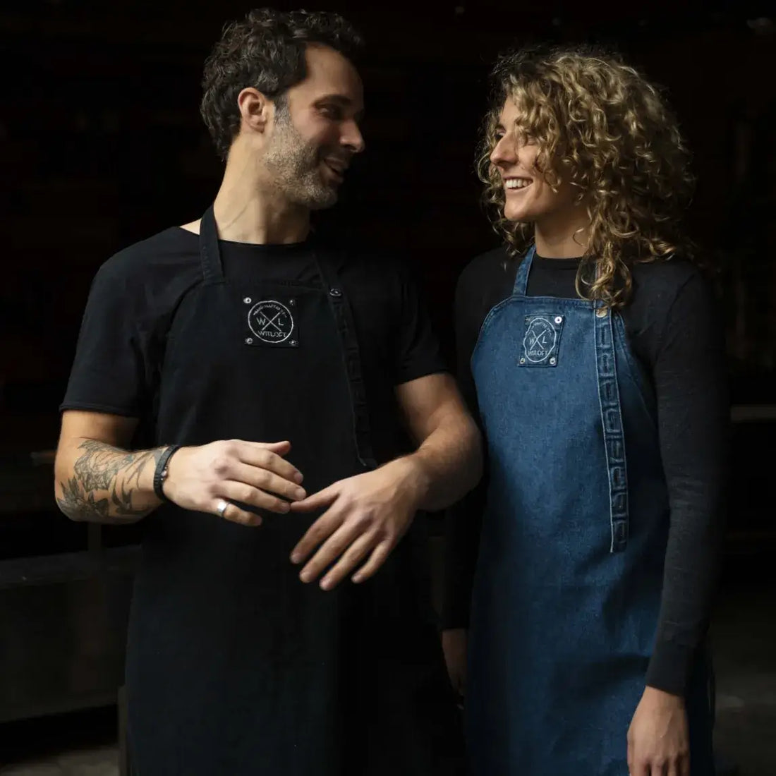 WITLOFT  - Apron Denim Short - Black