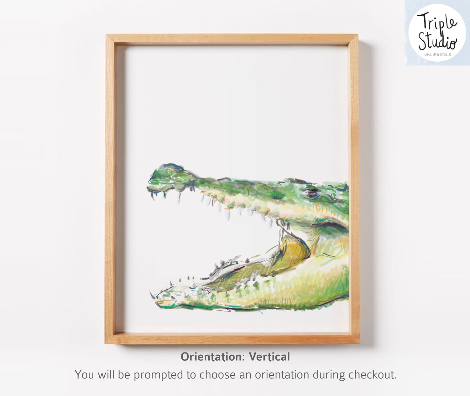 Alligator Nursery Art