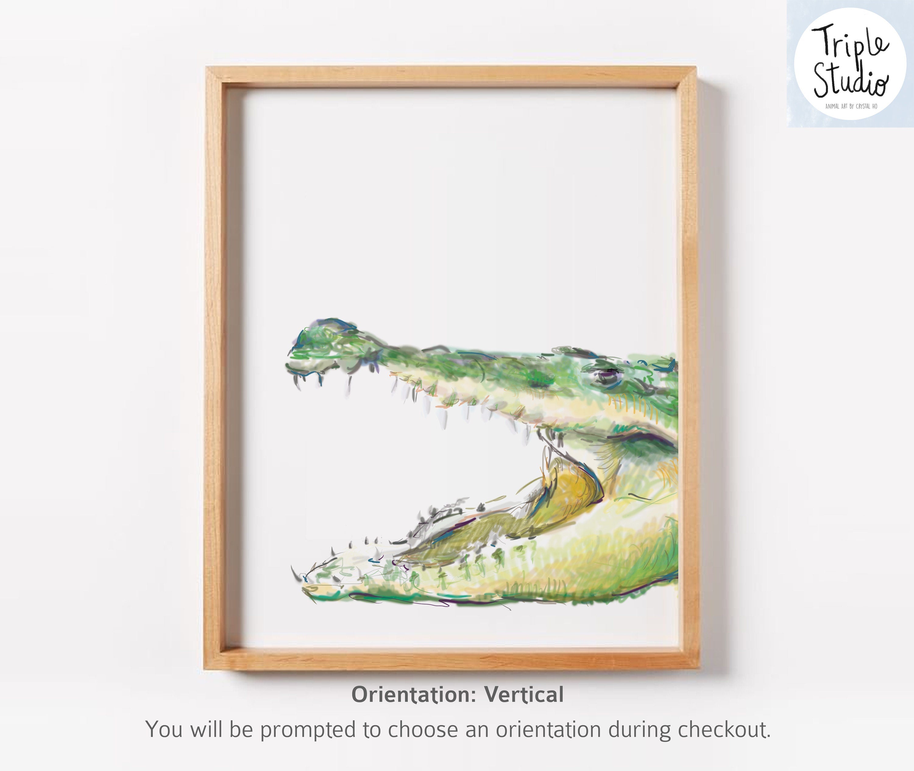 Alligator Nursery Art