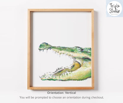 Alligator Nursery Art