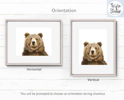 Grizzly Bear Art Print