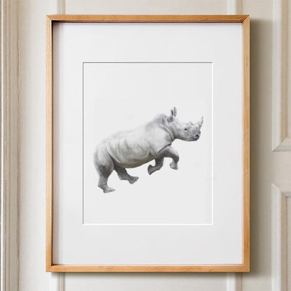Rhino Art Print