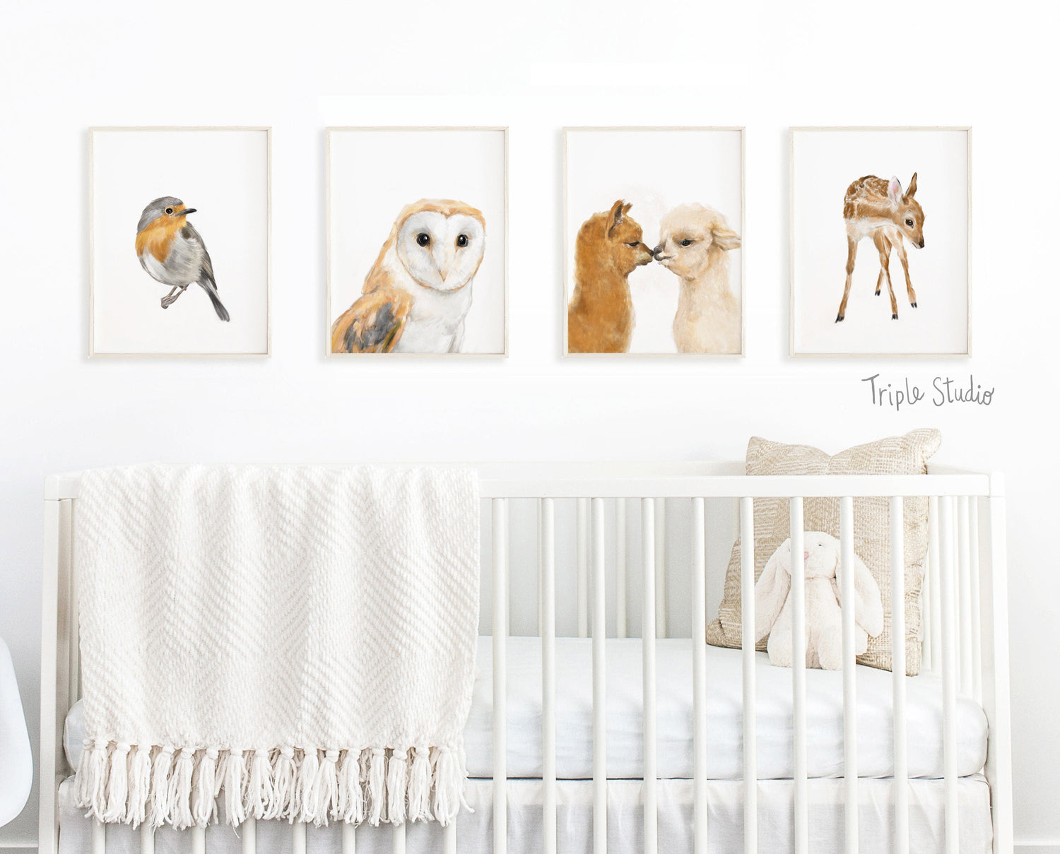 Alpaca Kiss Wall Art: Hugs and Kisses