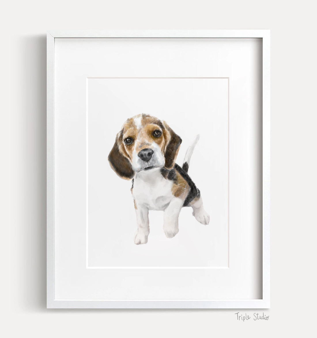 Beagle Puppy Art Print