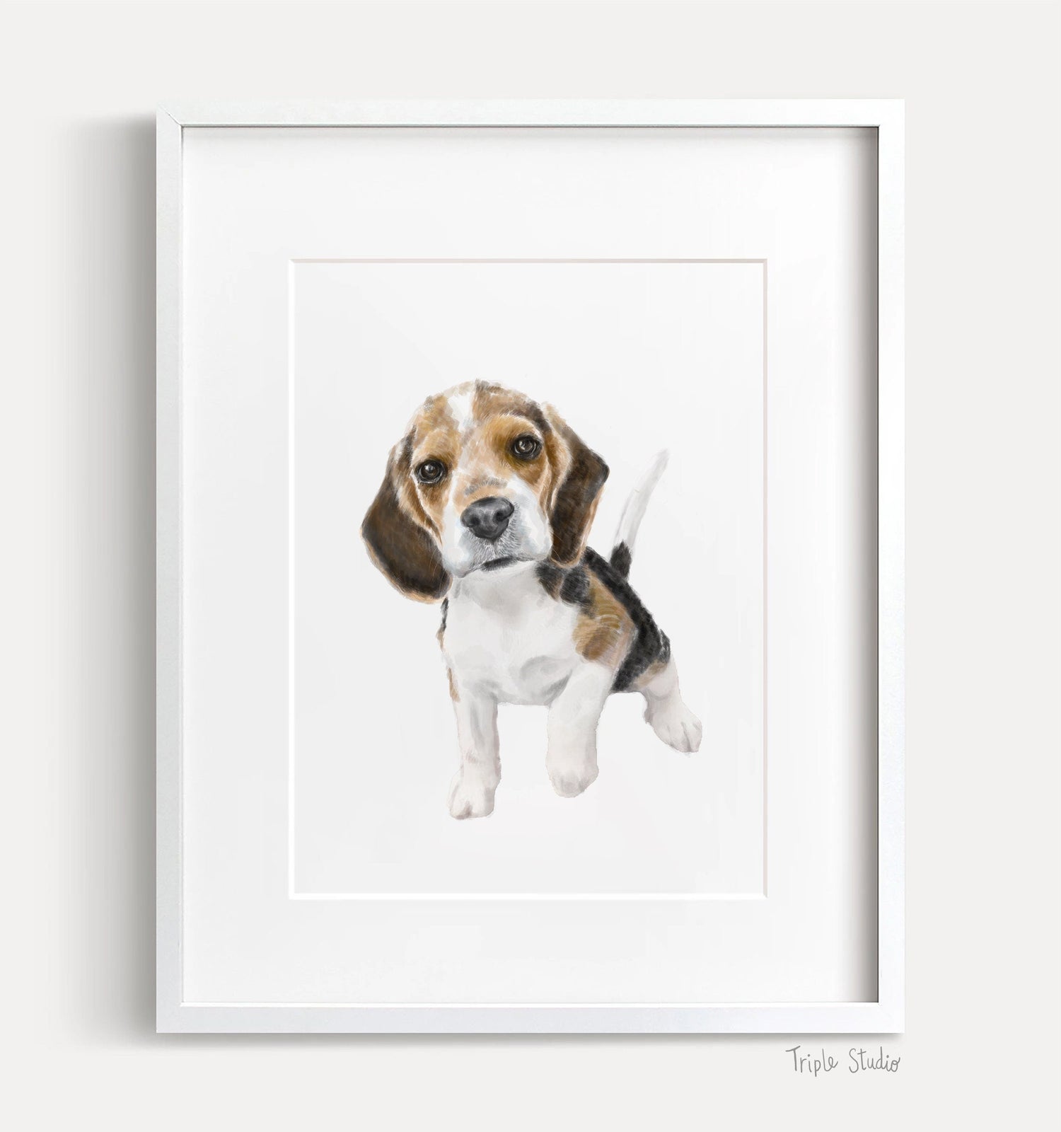 Beagle Puppy Art Print