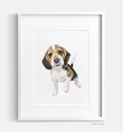 Beagle Puppy Art Print