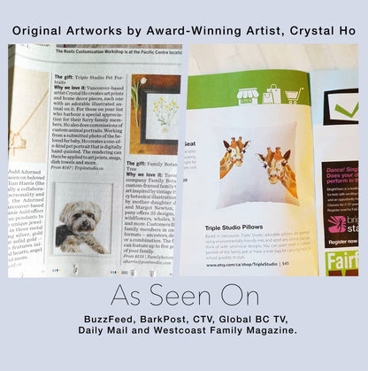 Tiger Mom and Baby Art Print