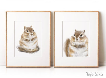 Chipmunk Art Print
