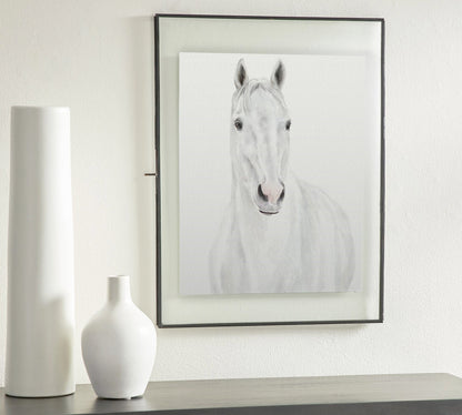 White Horse Wall Art Print
