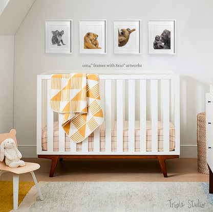 Baby Sloth and Mom Art Print