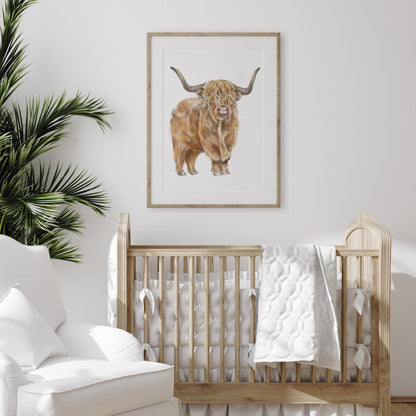 Highland Cow Wall Art