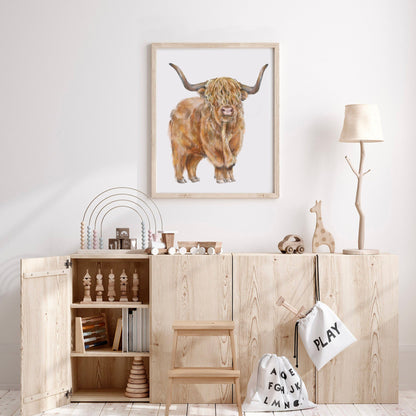 Highland Cow Wall Art