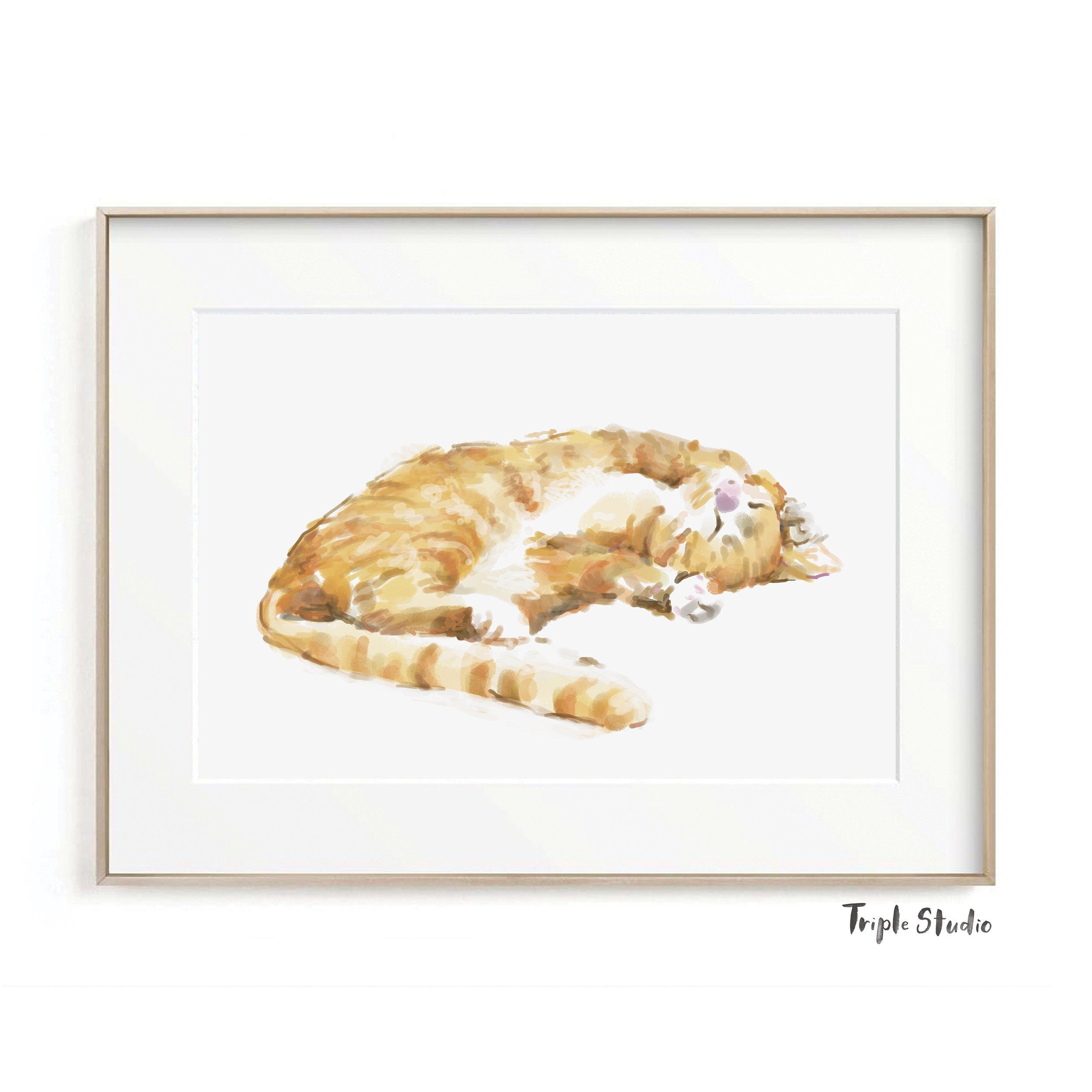 Orange Tabby Cat Wall Art