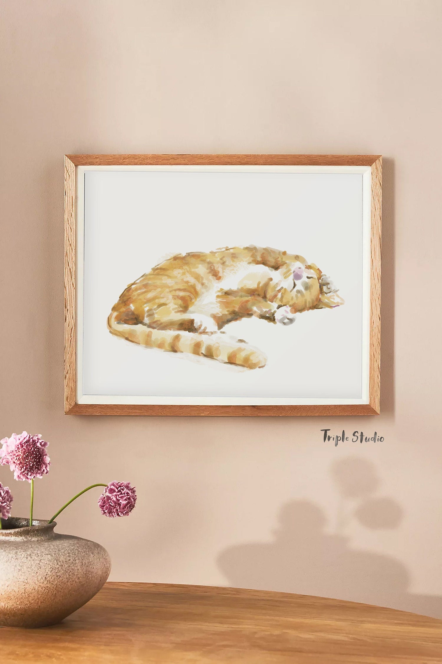 Orange Tabby Cat Wall Art