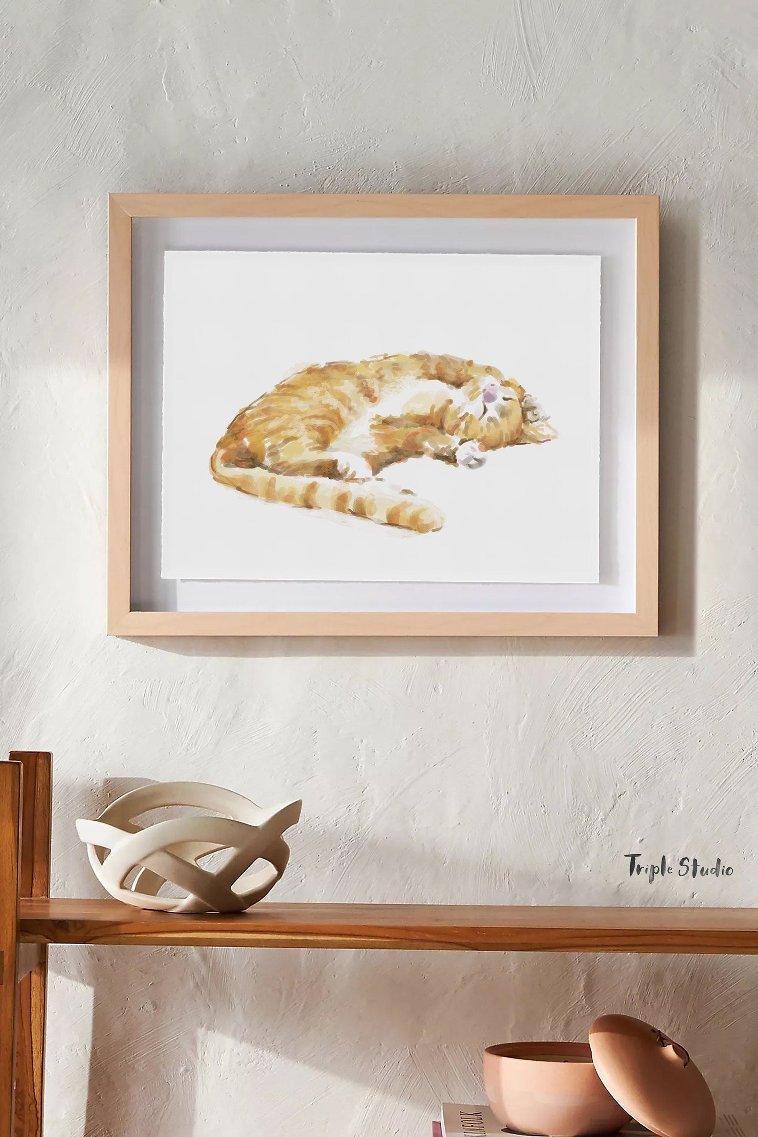 Orange Tabby Cat Wall Art