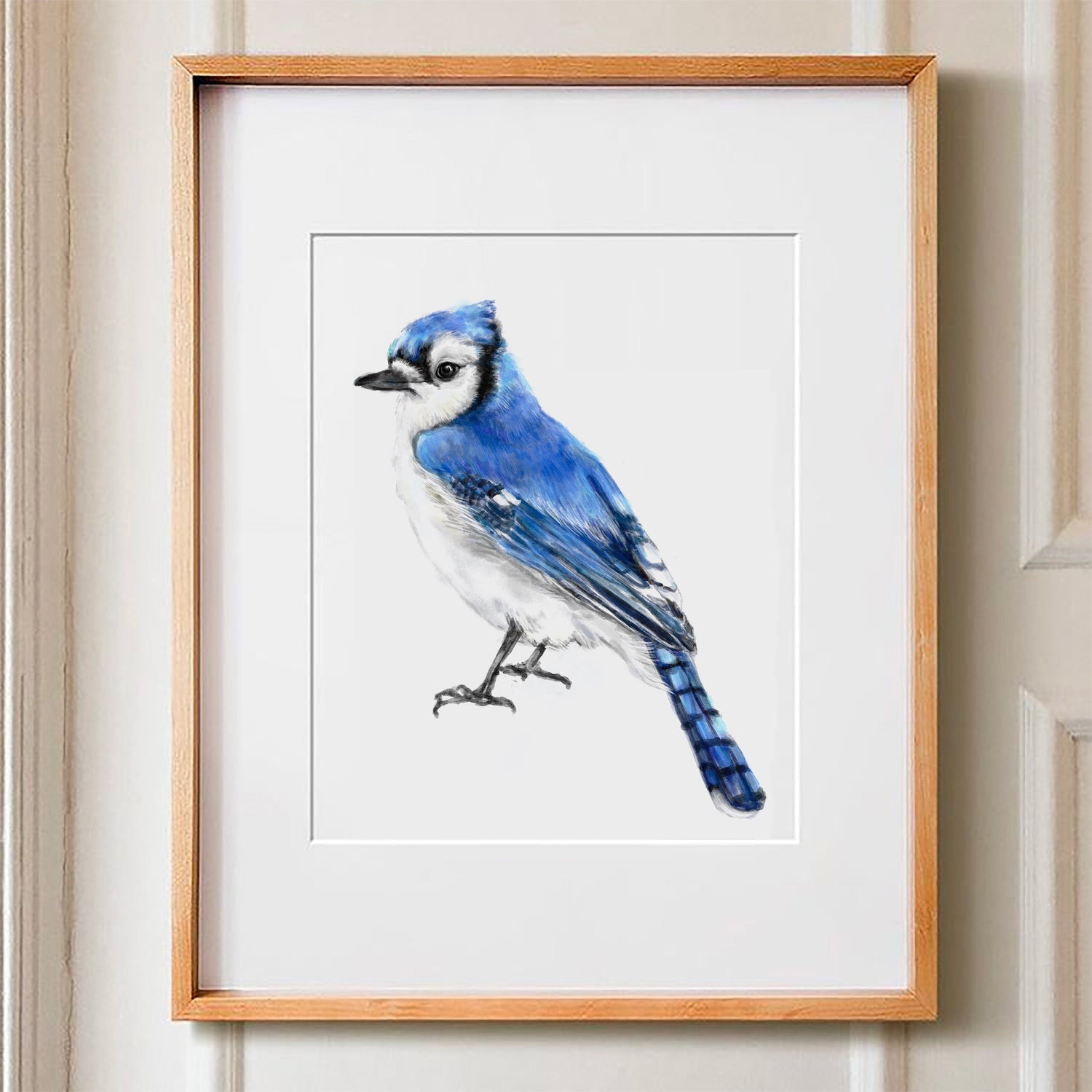 Blue Jay Bird Art Print