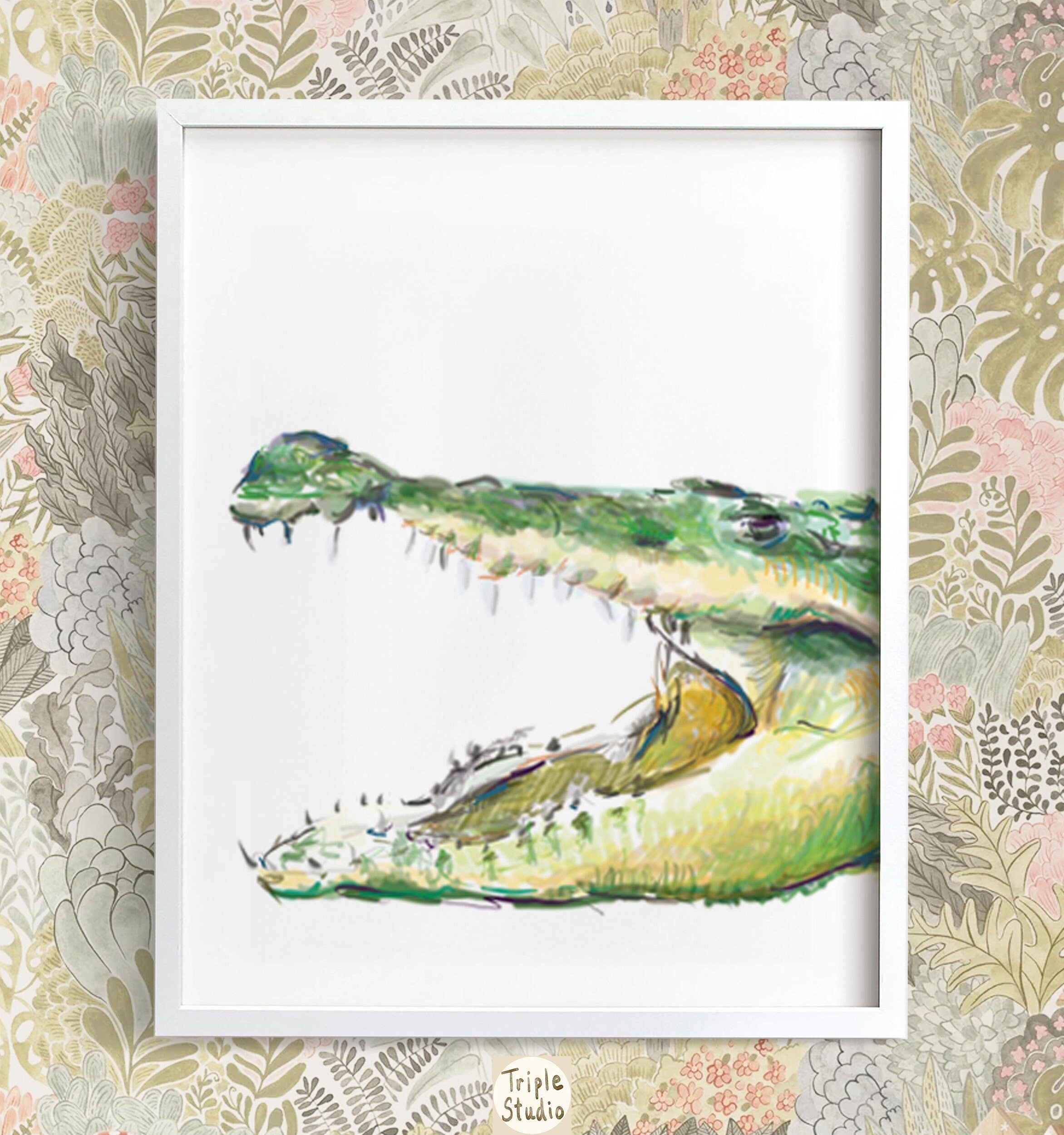 Alligator Nursery Art