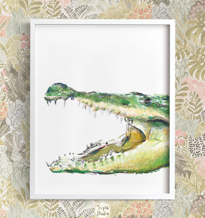 Alligator Nursery Art