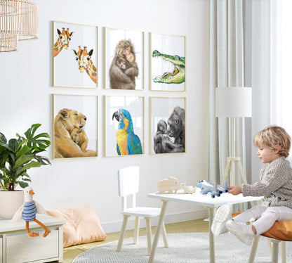 Blue Throated Macaw Bird Art Print