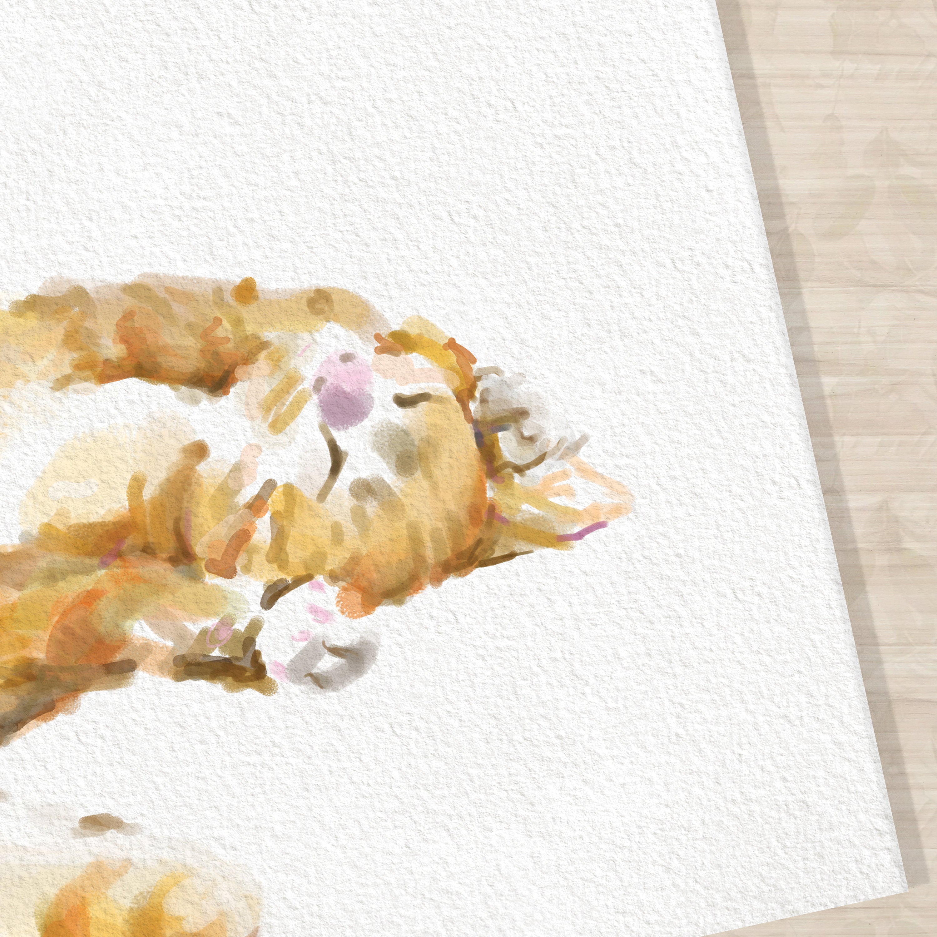 Orange Tabby Cat Wall Art