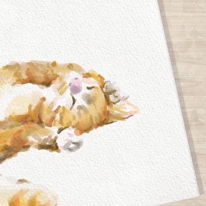 Orange Tabby Cat Wall Art