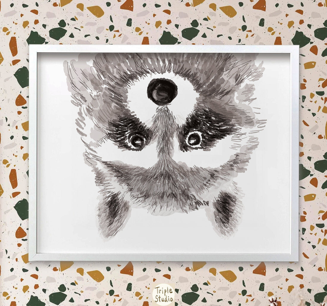 Raccoon Art Print