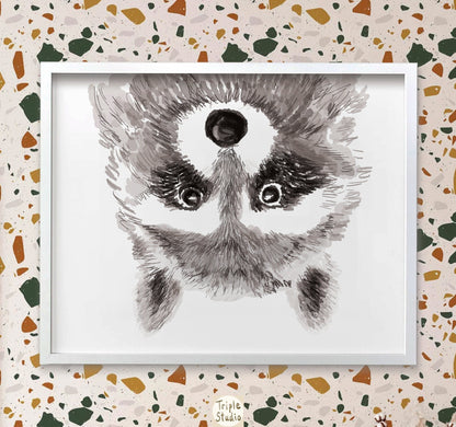 Raccoon Art Print