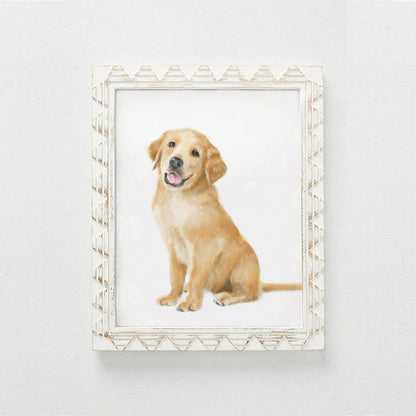 Golden Retriever Puppy Art Print: Cute Dog Lover Gift