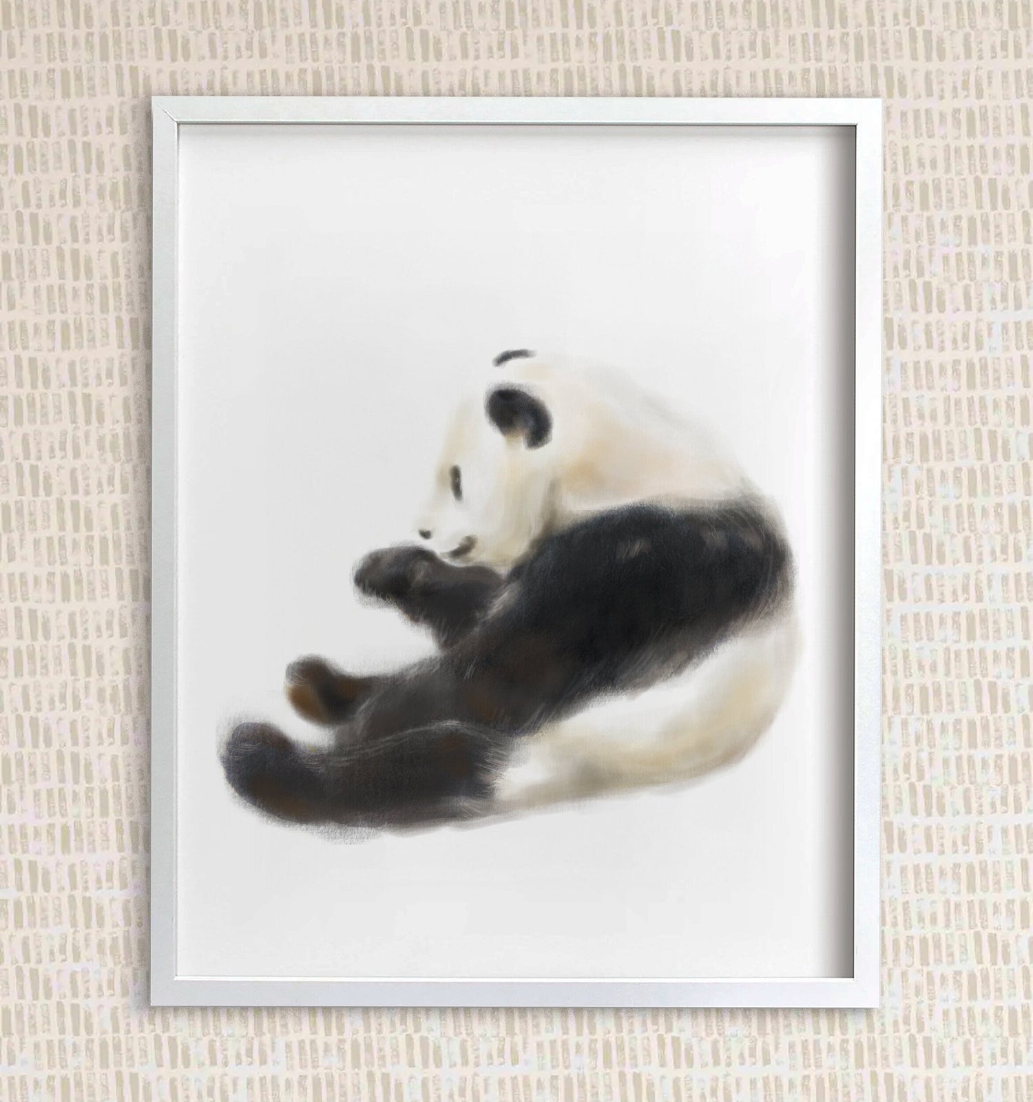 Panda Nursery Watercolor Painting