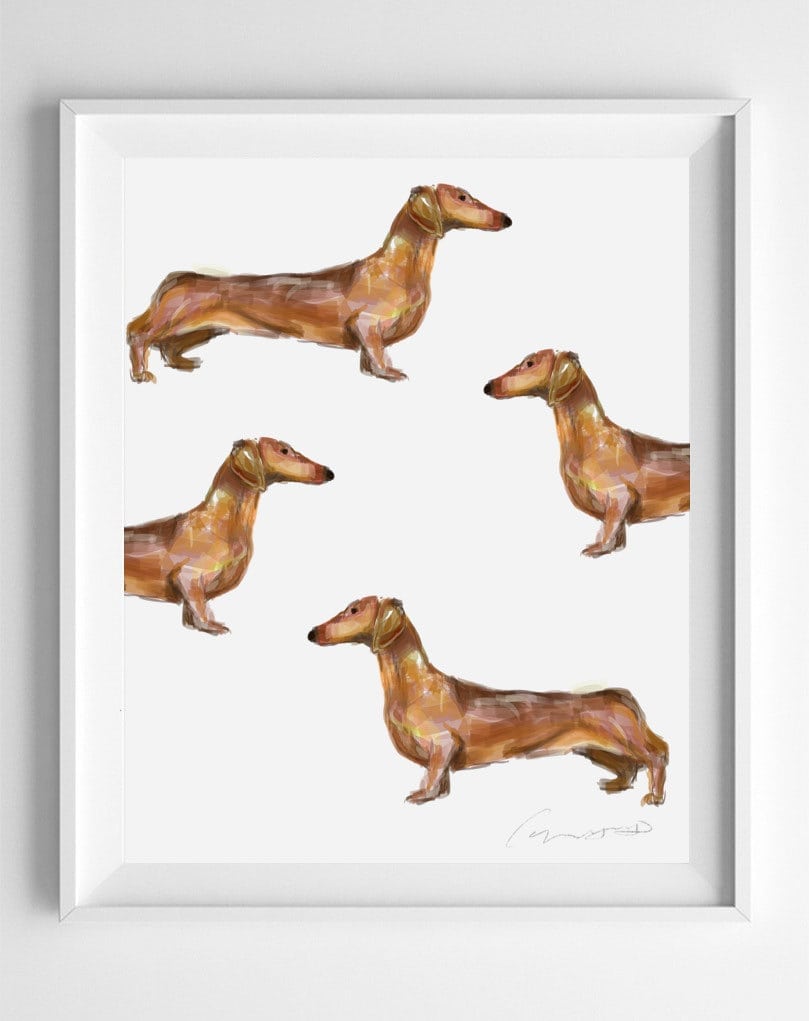 Dachshund Art Print