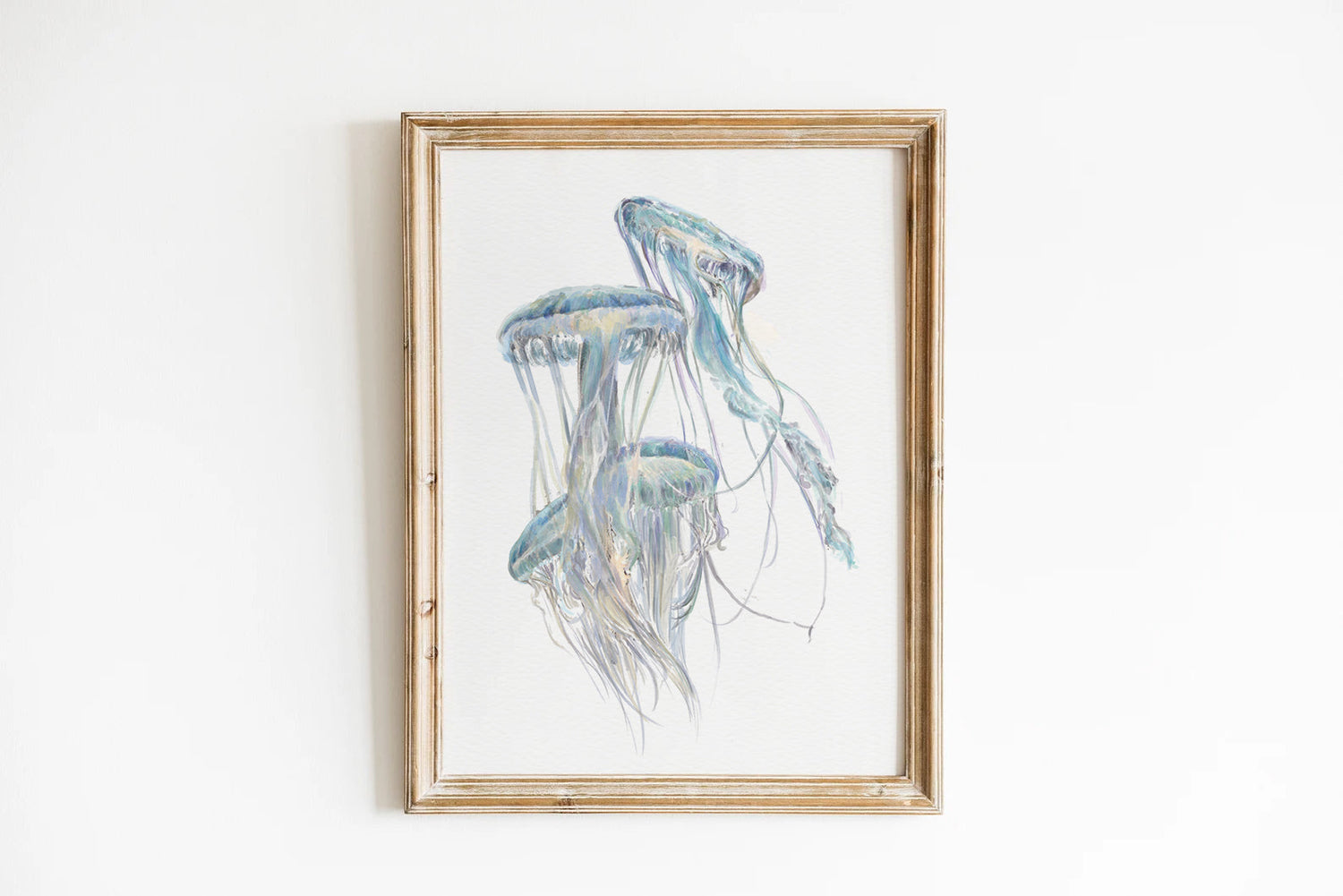 Jellyfish Wall Art | Modern Ocean Watercolor Painting