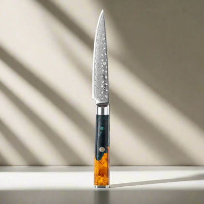 Kaze Katana 6″ Utility Knife | Damascus Steel by Ginza Steel