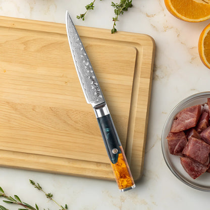 Kaze Katana 6″ Utility Knife | Damascus Steel by Ginza Steel