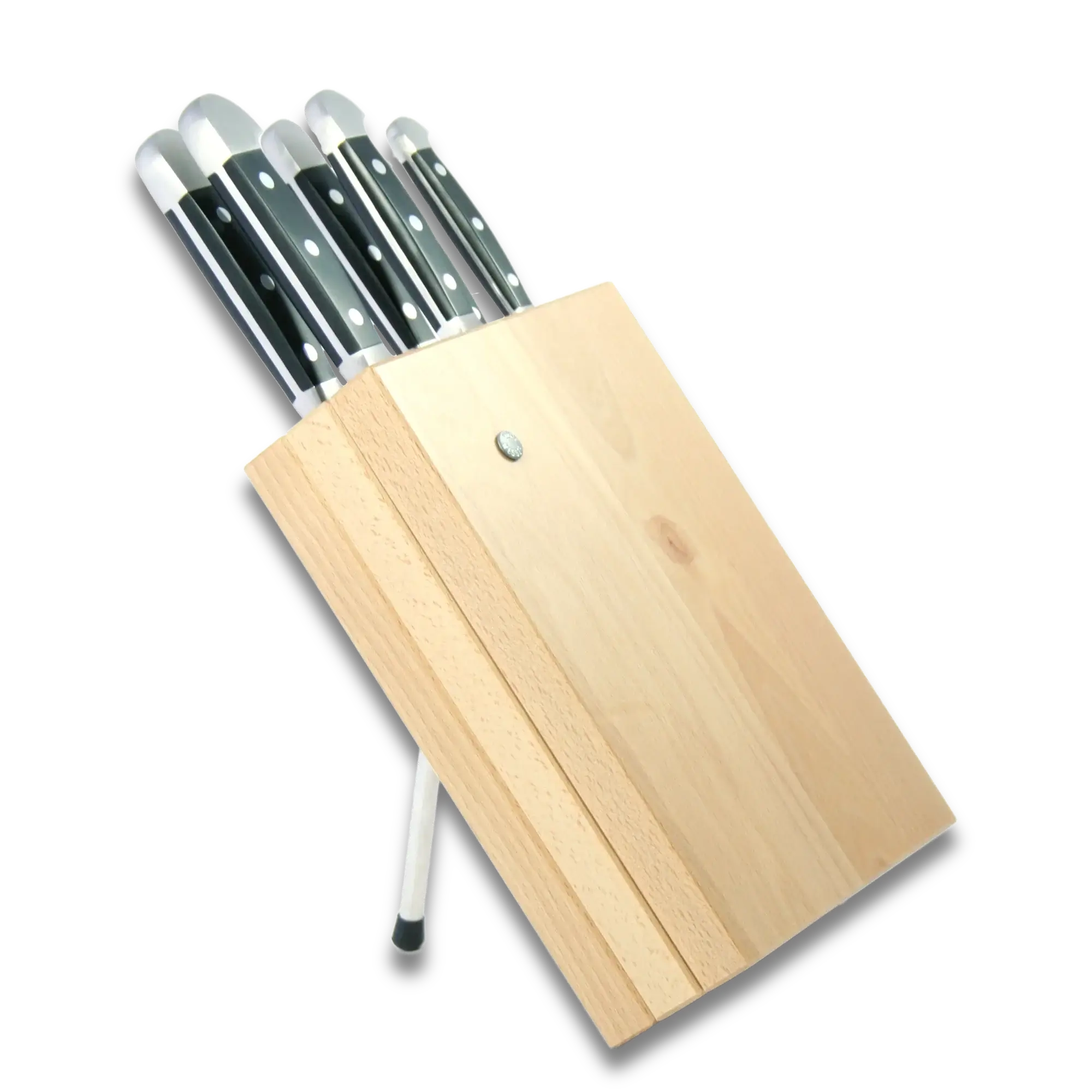 Knife Block Holder - Milly Beech Wood - (Knife not included)