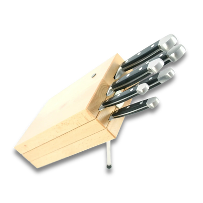 Knife Block Holder - Milly Beech Wood - (Knife not included)