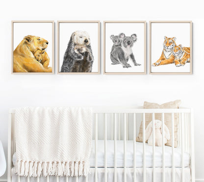 Baby Koala Joey and Mom Wall Art