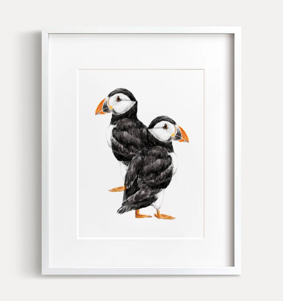 Puffin Watercolor Painting